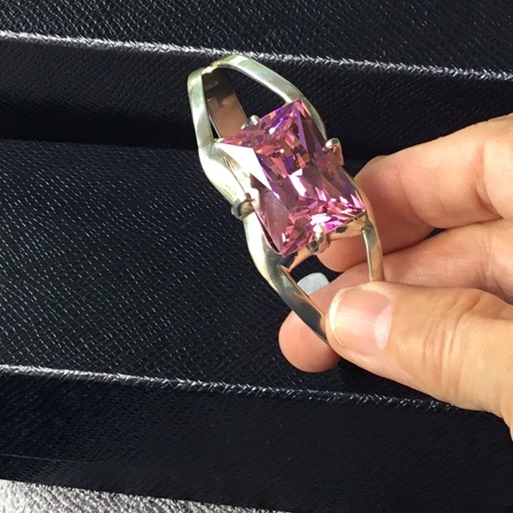 SOLD 💚💕💕💕SOLD💕💕💕💕Gorgeous 925 Design Pink Kunzite Mexican Bracelet - Picture 12 of 15